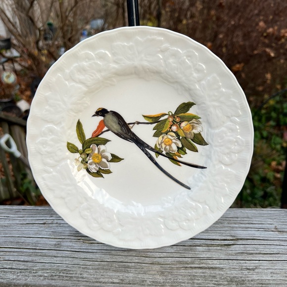 Meakin Band-Tailed Pigeon #367 and  # 168 Fork-Tailed Flycatcher 8.75” Plate Set - Picture 1 of 13